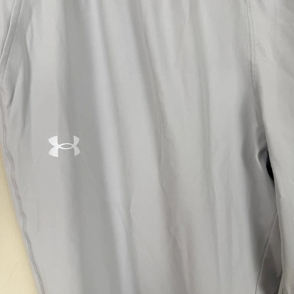 Under Armour Men's UA Storm Run Pants XXL Gray Zip Ankle Train‎ Athletic Soccer